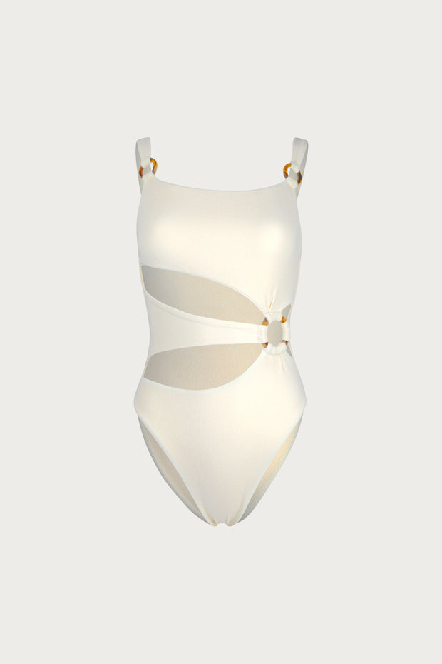 Hunter One Piece (Faux Suede Cream)