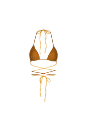 Kate Triangle Top (Textured Mustard)