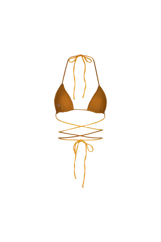 Kate Triangle Top (Textured Mustard)
