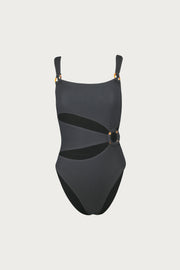 Hunter One Piece (Faux Suede Black)