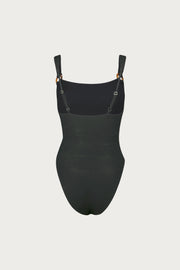 Hunter One Piece (Faux Suede Black)