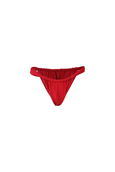 Ruched Bottom (Scarlett Red)