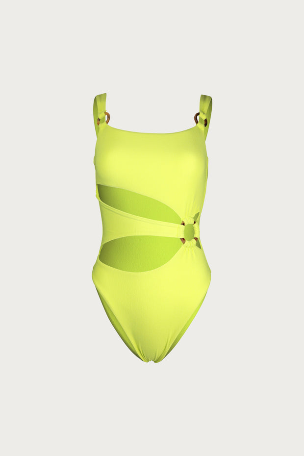 Hunter One Piece (Faux Suede Citron)