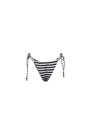 Kate String Bottom (Black White Stripe)