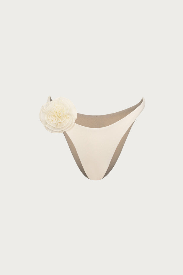 Rose 90s Bottom (Faux Suede Cream/Cream)