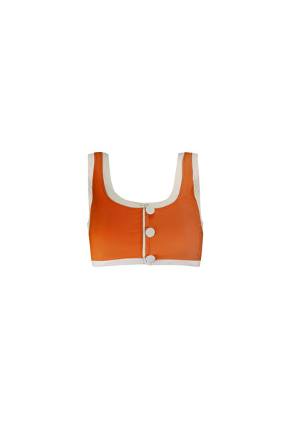 The Grace Tank (Ribbed Penny/Cream)