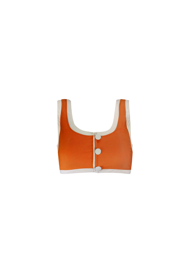 The Grace Tank (Ribbed Penny/Cream)