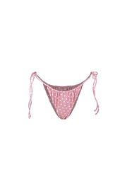 Kate String Bottom (Blush White Mini Polka Dot)