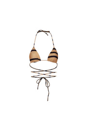Kate Triangle Top (Cashew Black Stripe)
