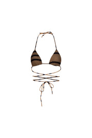 Kate Triangle Top (Cashew Black Stripe)