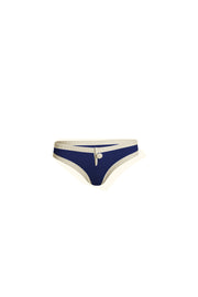 The Grace Brief (Ribbed Navy/Cream)