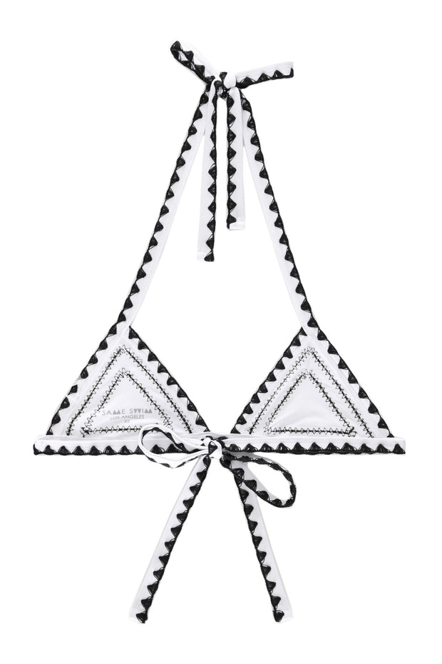 The Catch Triangle Top (Blanc/Noir)