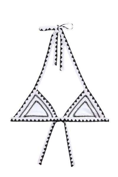 The Catch Triangle Top (Blanc/Noir)