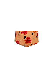 swim bloomer (peach rust floral)