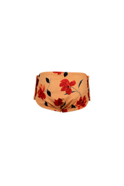 swim bloomer (peach rust floral)