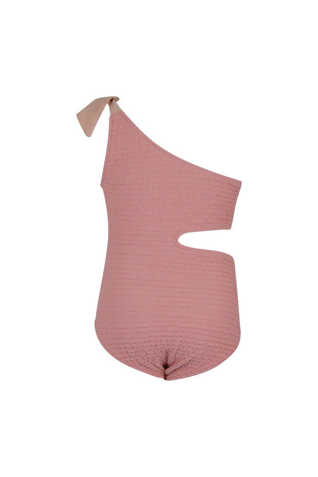 peekaboo one piece (crinkle blush)