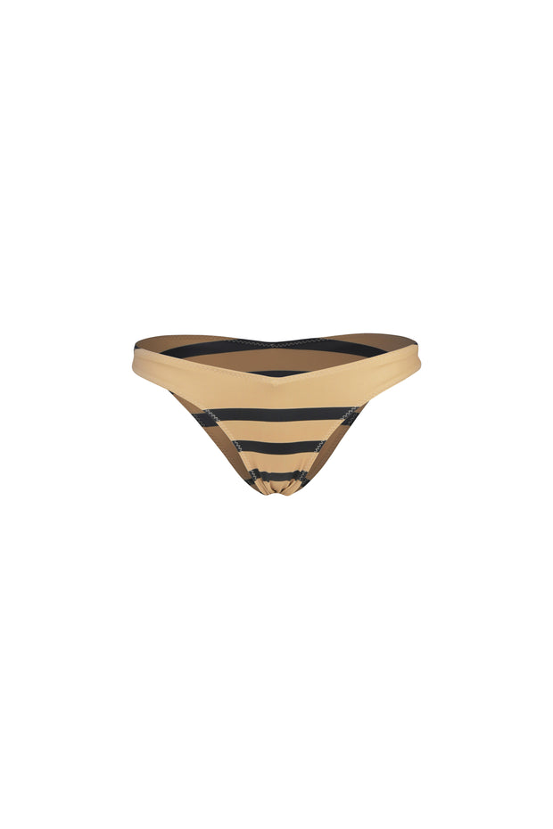 V Brief Bottom (Cashew Black Stripe)
