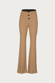 GRACE KNIT PANT (TAUPE/BLACK)