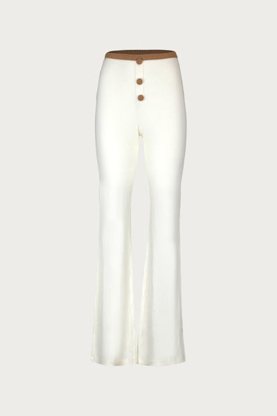 GRACE KNIT PANT (CREAM/TAUPE)