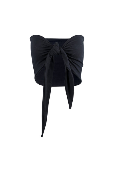 Multiwear Top/Sarong (Faux Suede Black)