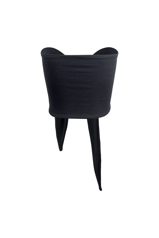 Multiwear Top/Sarong (Faux Suede Black)