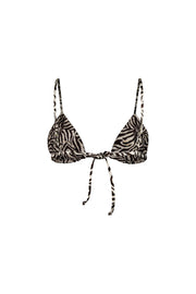 Naomi Triangle Top (Ivory Zebra)