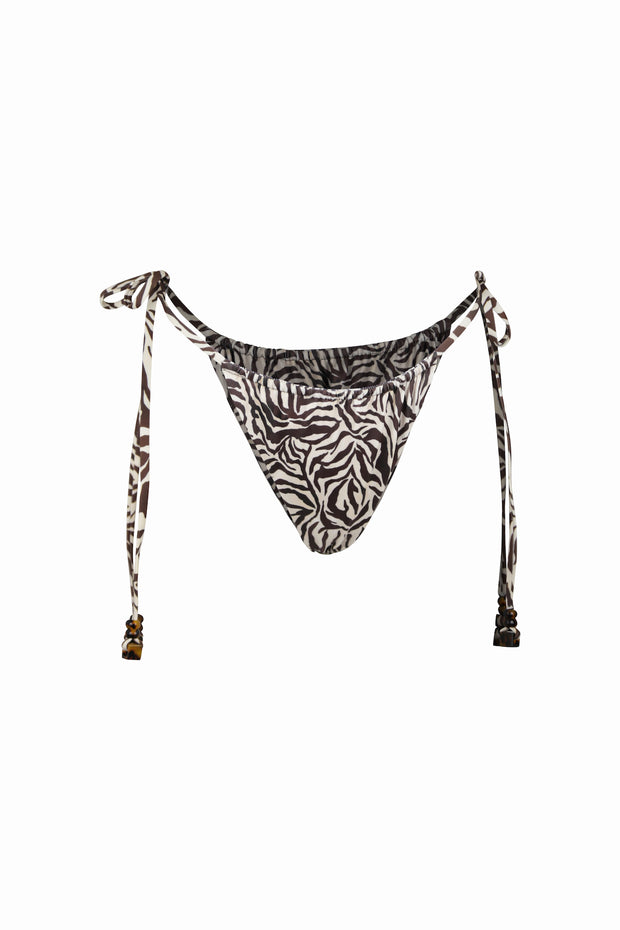 Naomi String Bottom (Ivory Zebra)