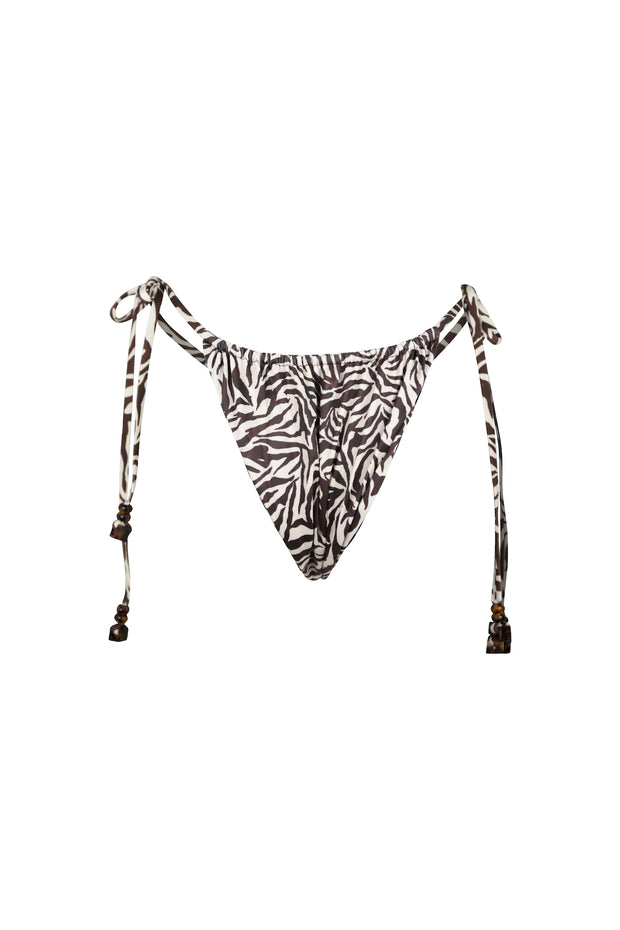 Naomi String Bottom (Ivory Zebra)