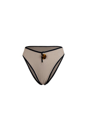 The Grace Bottom (Ribbed Taupe/Ribbed Black)