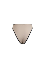 The Grace Bottom (Ribbed Taupe/Ribbed Black)