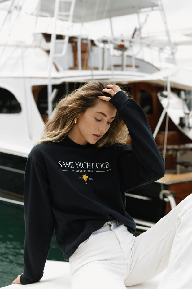 YACHT CLUB SWEATSHIRT (MIDNIGHT NAVY)