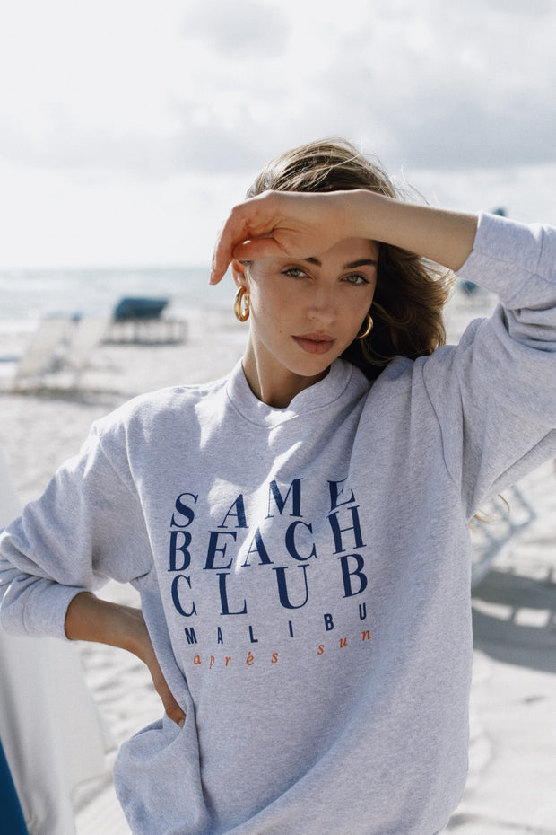 BEACH CLUB SWEATSHIRT (GRAY)