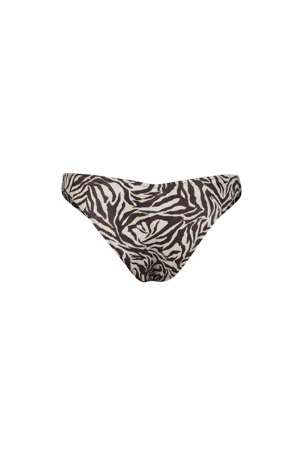 V Brief Bottom (Ivory Zebra)