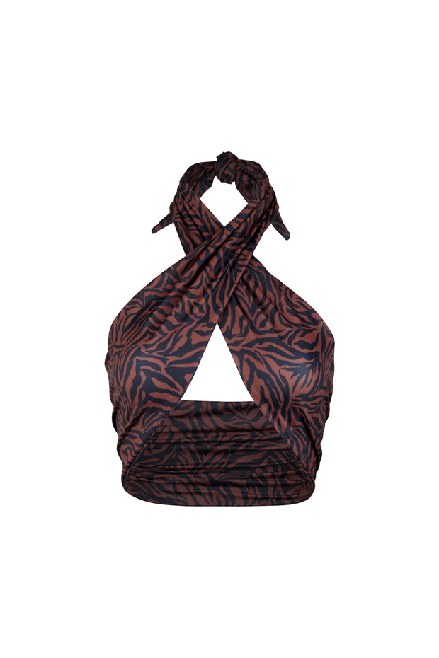 Multiwear Top/Sarong (Onyx Zebra)