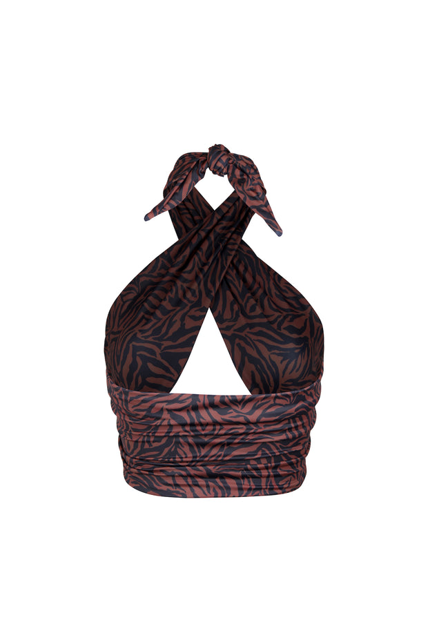 Multiwear Top/Sarong (Onyx Zebra)