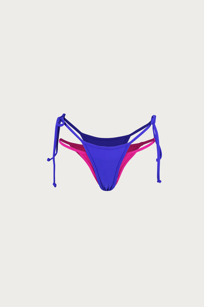 Double Layer Bottom (Cobalt Blue/Fuchsia)