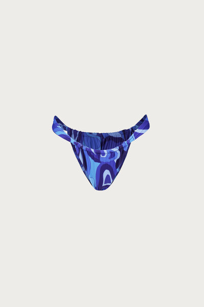 Ruched Bottom (Blue Geo)