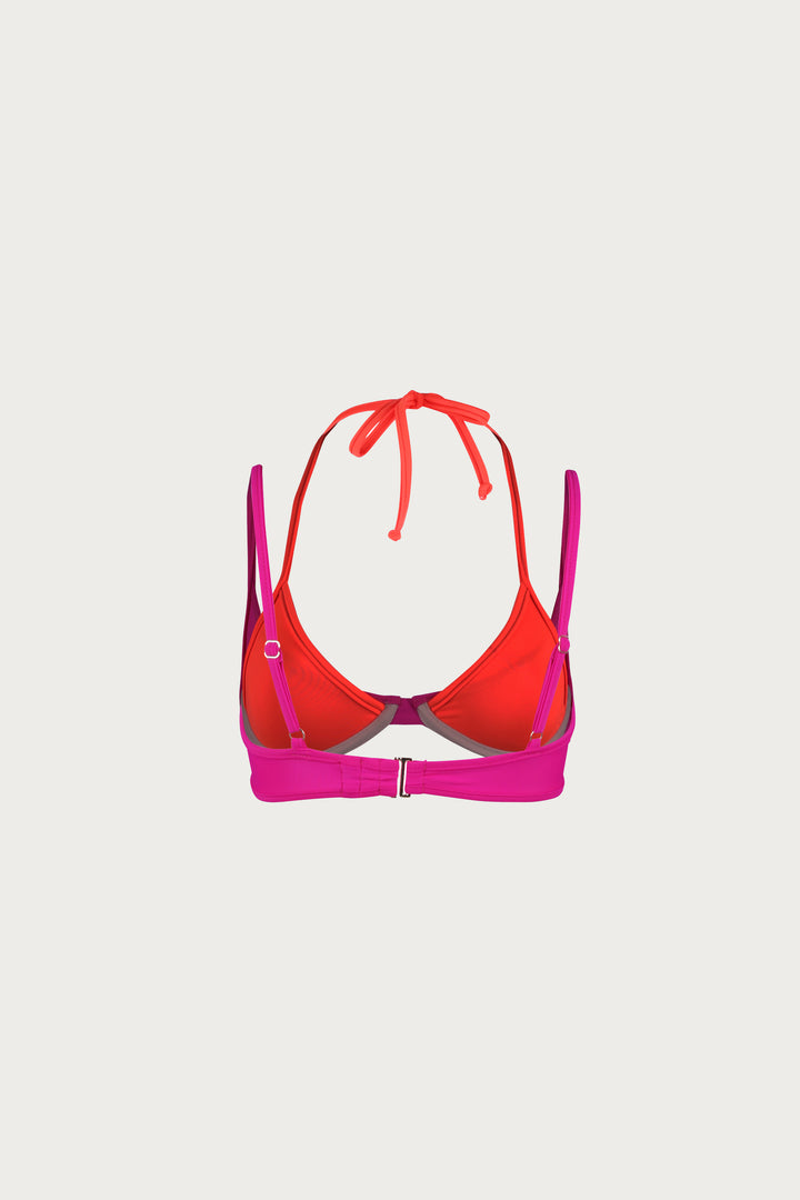 Double Layer Top (Fuchsia/Orange)