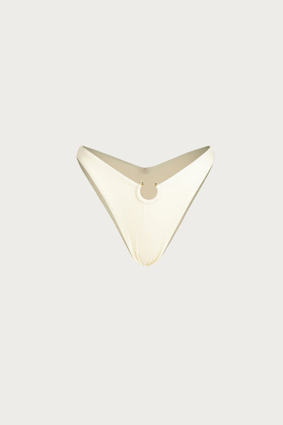 Pierced Bottom (Faux Suede Cream)