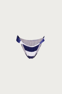 V High Hip Bottom (Navy/Cream Stripe)