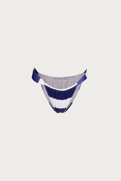 Ruched Bottom (Navy Cream Stripe)