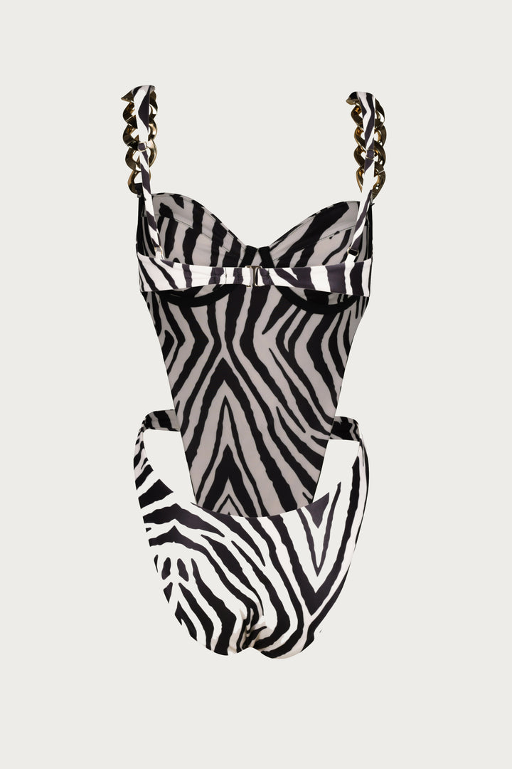 Gold Chain One Piece (Zebra)