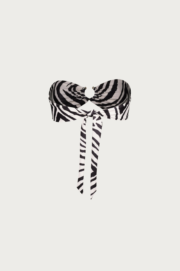 Pierced Bandeau Top (Zebra)