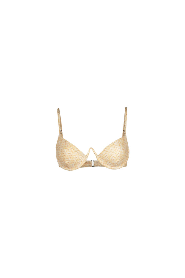 V Underwire Bra (Basketweave)