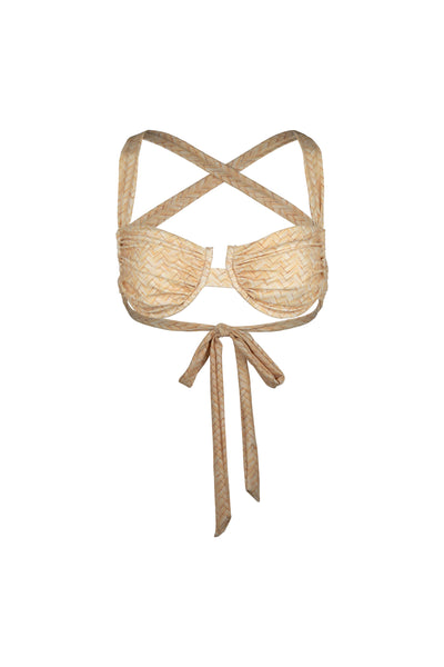 Ruched Bra (Basketweave)
