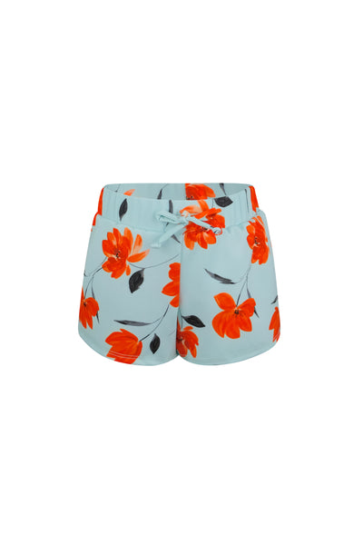 shorties (blue orange floral)