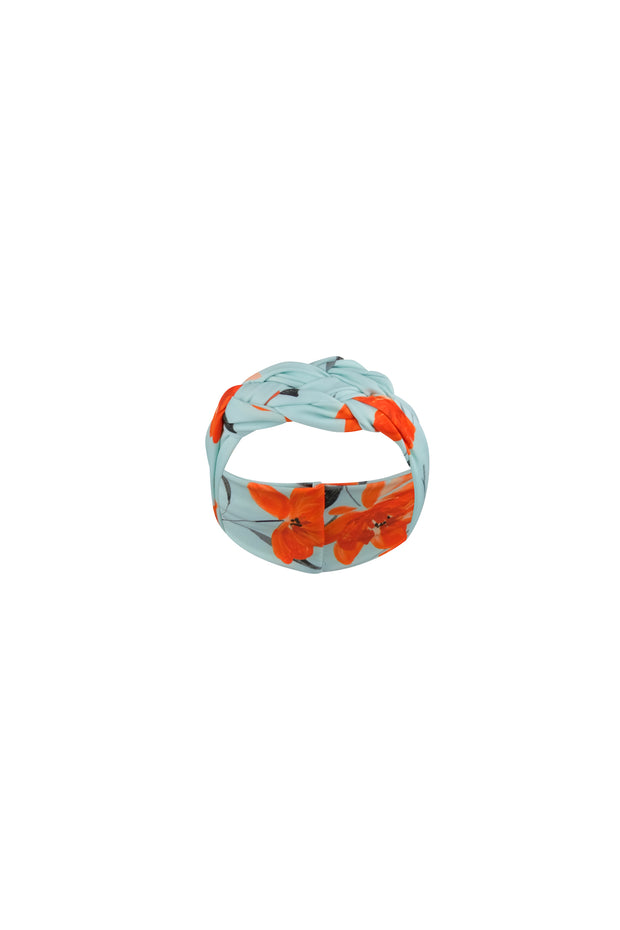 headband (blue orange floral)