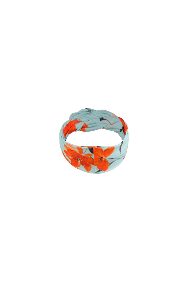 headband (blue orange floral)