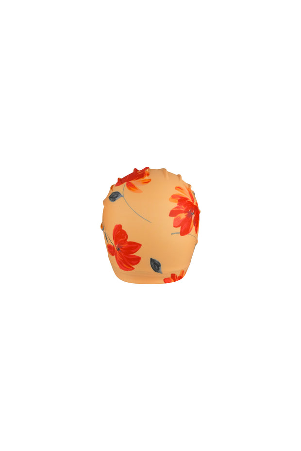 turban (peach rust floral)