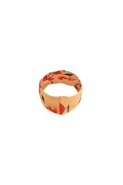 headband (peach rust floral)